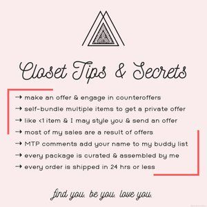 🌿 TIPS & SECRETS 🌿